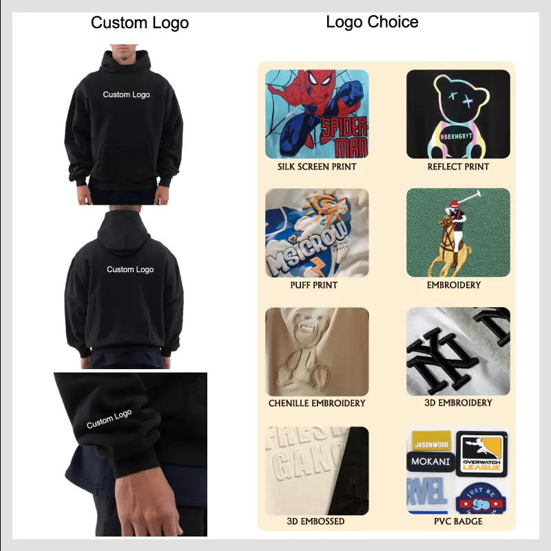 Custom Cotton Men Training Sport Drop Shoulder Hoodie