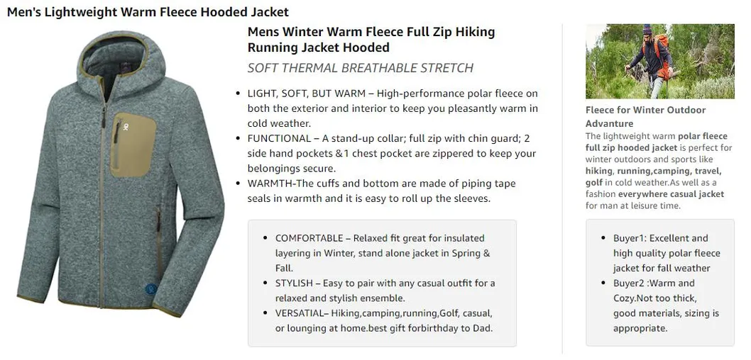 Men's Polar Fleece Jacket