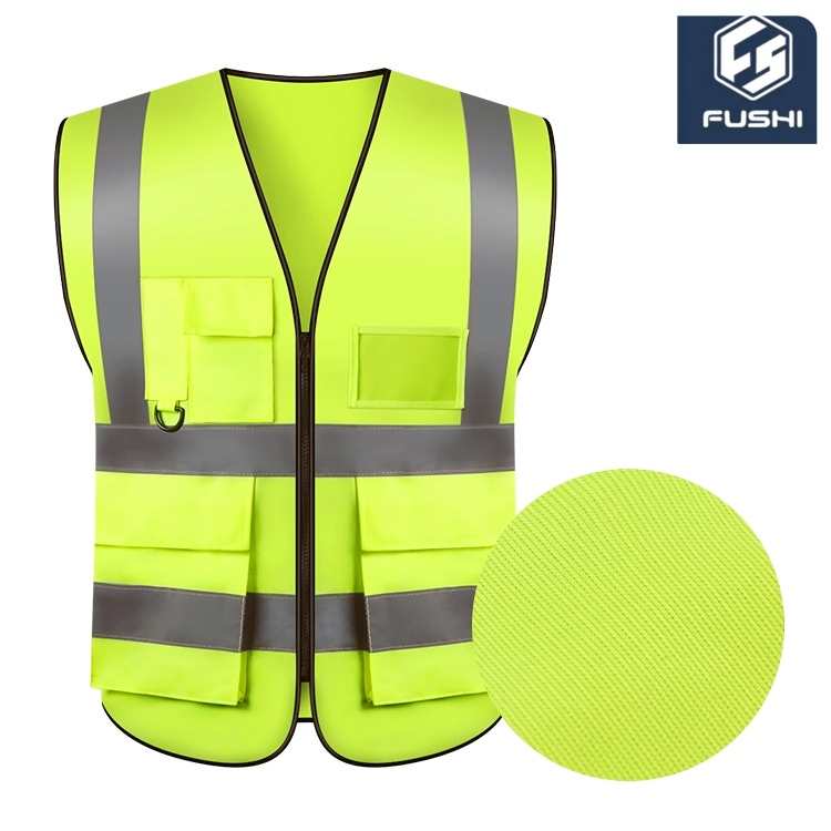 Highly Reflective Safety Vest for Enhanced Visibility in Low Light Conditions