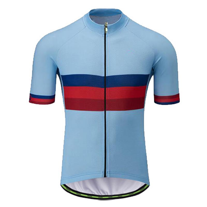 Manufacturer Custom Colorful Shape Striped Cycling Bike Jerseys Design Bicycle Wear