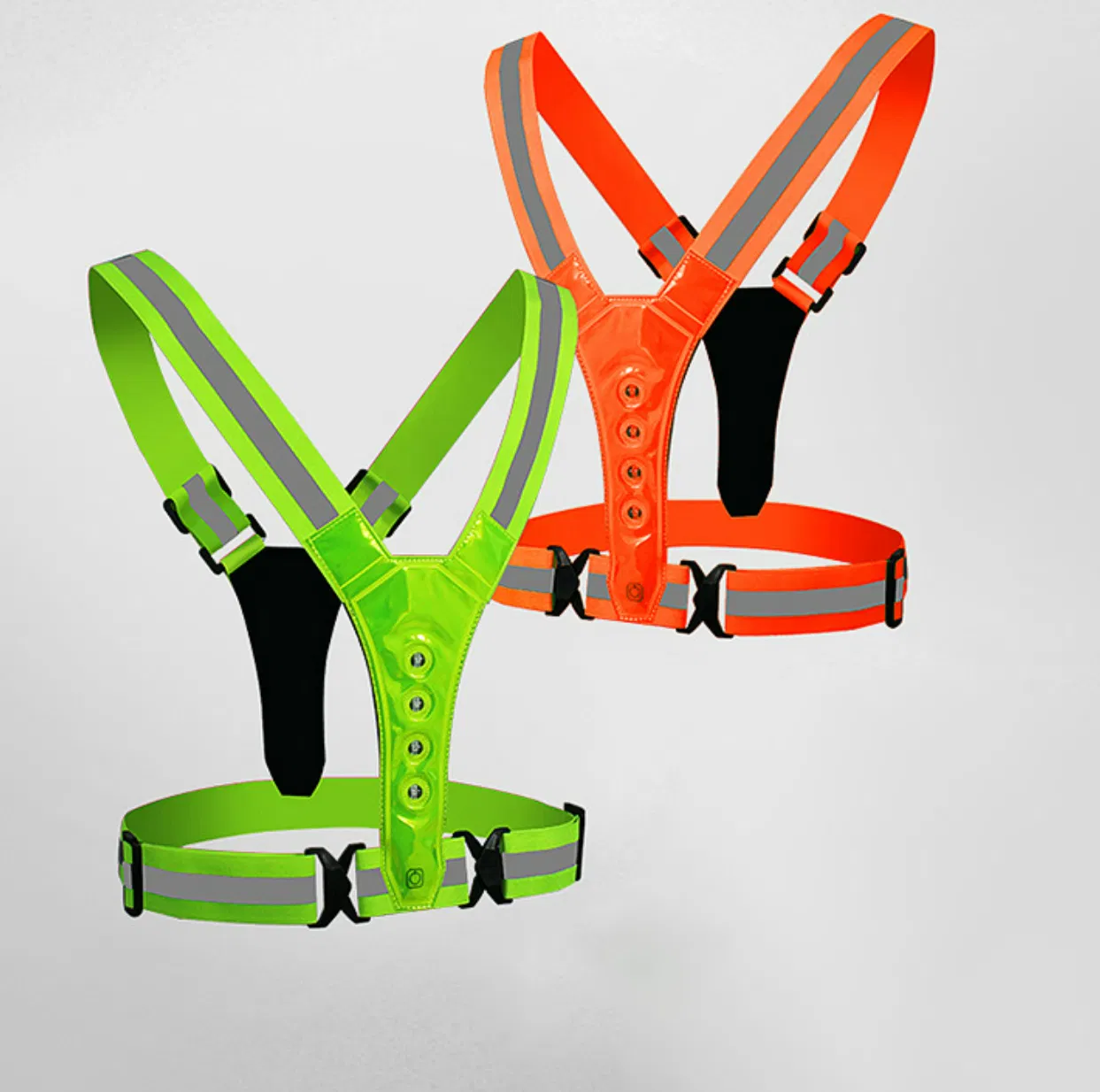 Night Reflective Safety Strap Elastic Reflective Vest for Riding Night Run