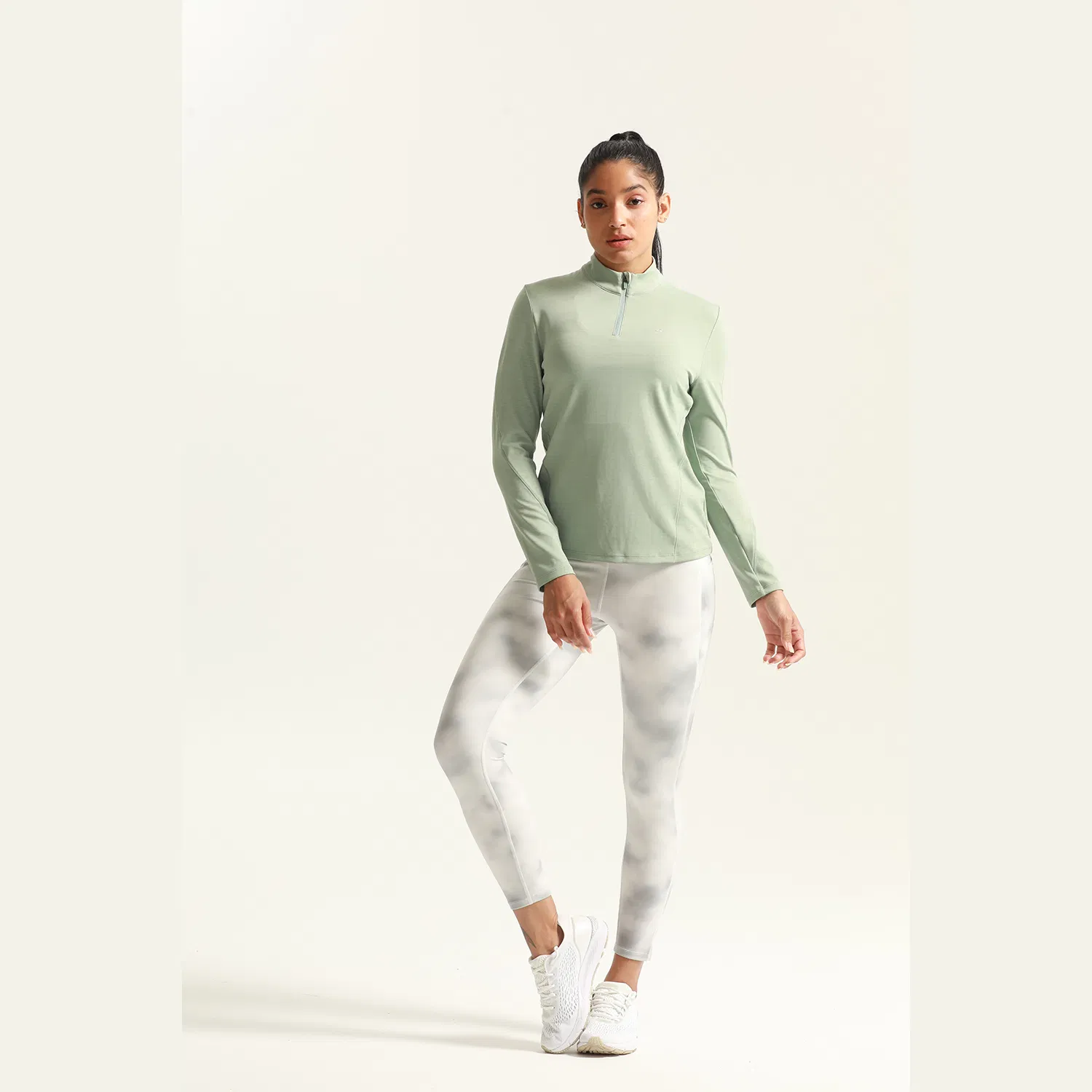 Breathable Women Gym Fitness Shirts 1/4 Zip Pullover Sport T-Shirts Long Sleeve Activewear Yoga Workout Tops