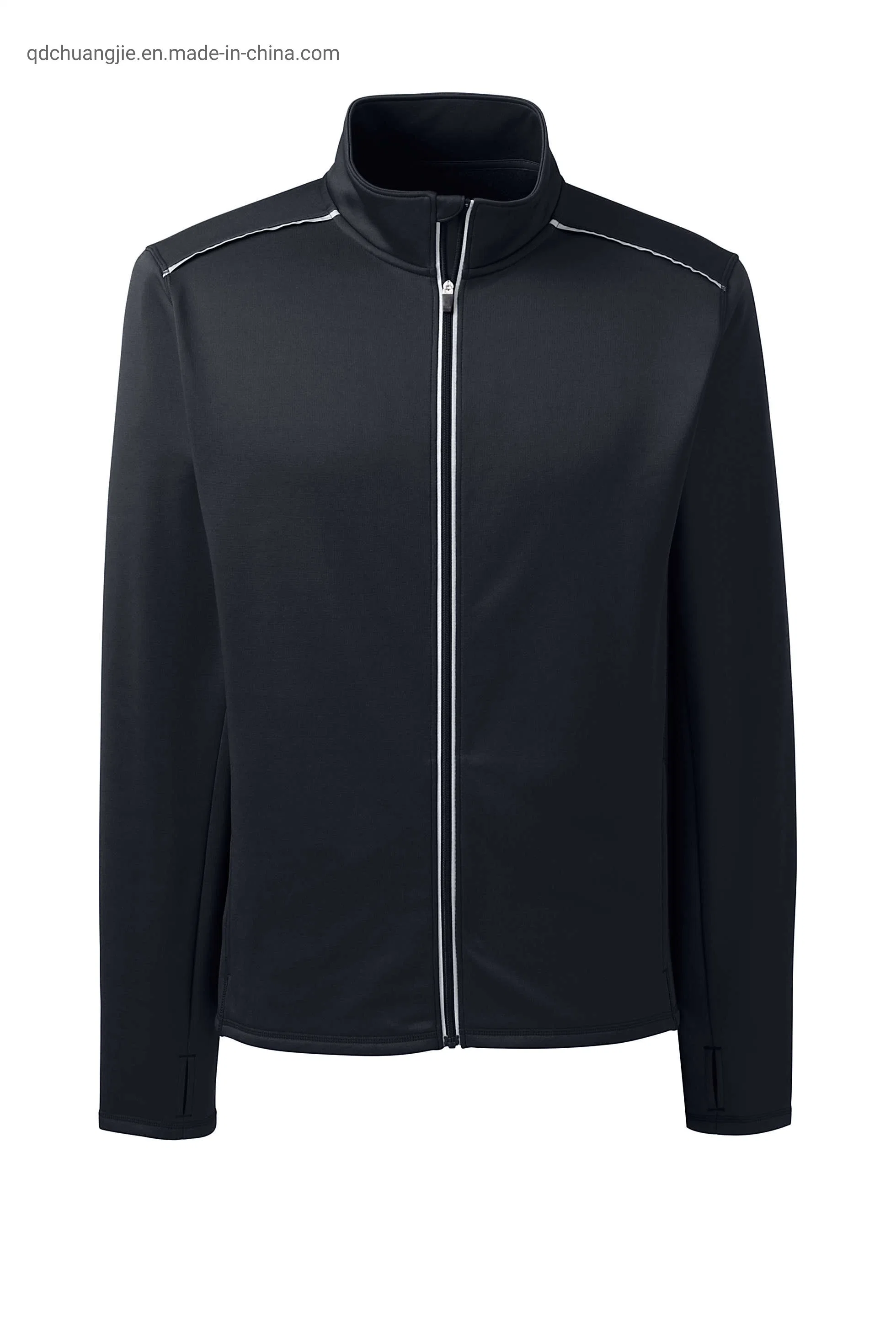 Men Poly Spandex Front Zipper Training High Neck Heavy Weight Outwear Casual Winter Antipilling Regulart Cut Adult Sports Hoodies