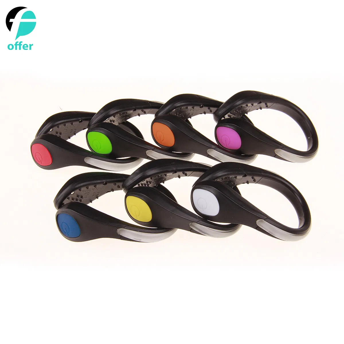 LED Flash Shoe Safety Clip Lights for Runners &amp; Night Running Gear - Reflective Running Gear for Running, Jogging, Walking, Spinning or Biking