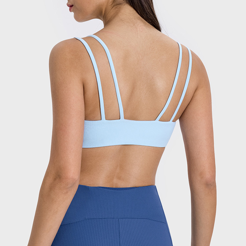 Wholesale Factory Women's Sports Bra, Lightweight Straps Women's Yoga Bra Support Tank Top, Integrated Cups