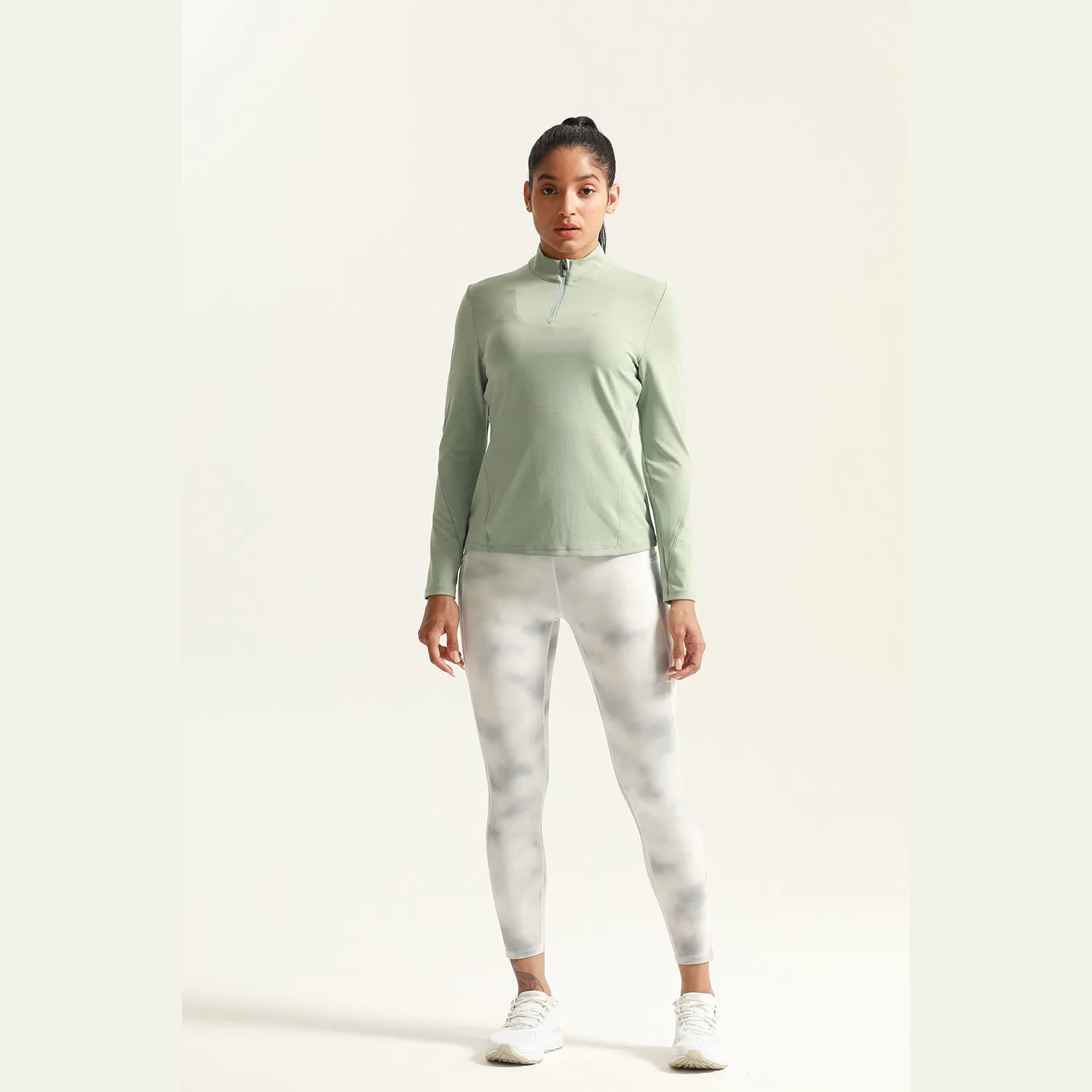 Breathable Women Gym Fitness Shirts 1/4 Zip Pullover Sport T-Shirts Long Sleeve Activewear Yoga Workout Tops