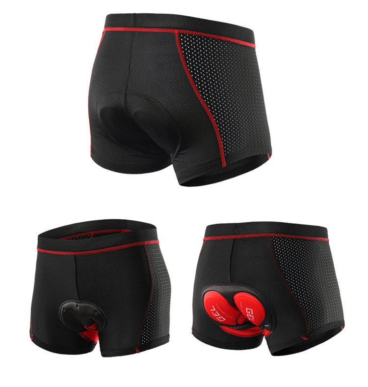 Unisex Nylon Mesh Breathable Biker Cycling Shorts with Gel Padded