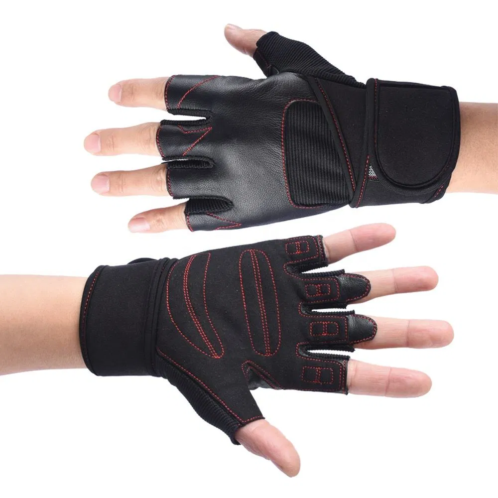 Custom Men Women Grip Palm Workout Sports Gym Weight Lifting Gloves Training Fitness Weight Lifting Gloves with Wrist Support