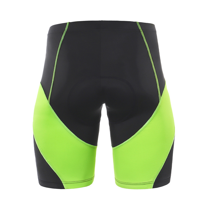 Quick Dry Contrast Colors Nylon Shorts for Men Sports Training Wear Outdoor Cycling Running Clothes with Padded