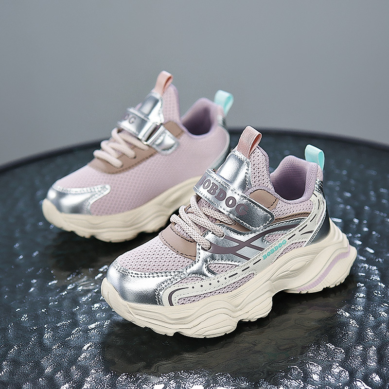 Unisex Magic Tape PU Material Height Increasing Running Kids Shoes Ex-25r2049