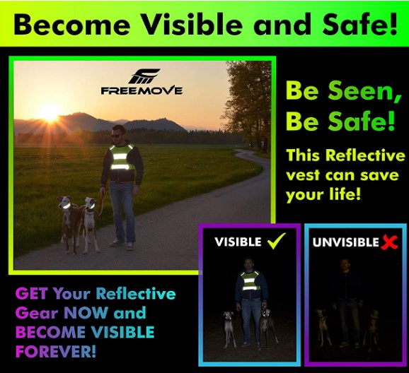 Reflective Vest Running Gear Ultralight Runner Safety Vest+Armbands &amp; Bag