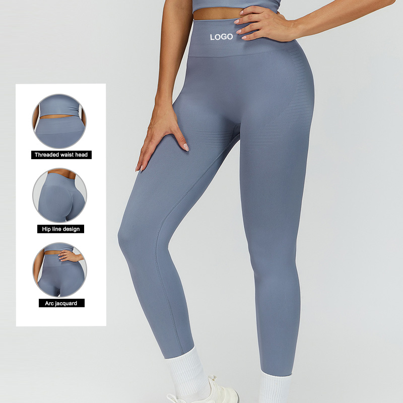 90% Nylon 10%Spandex Seamless Scrunch Butt Lift High-Waisted Tummy Control Running Gym Fitness Workout Yoga Leggings