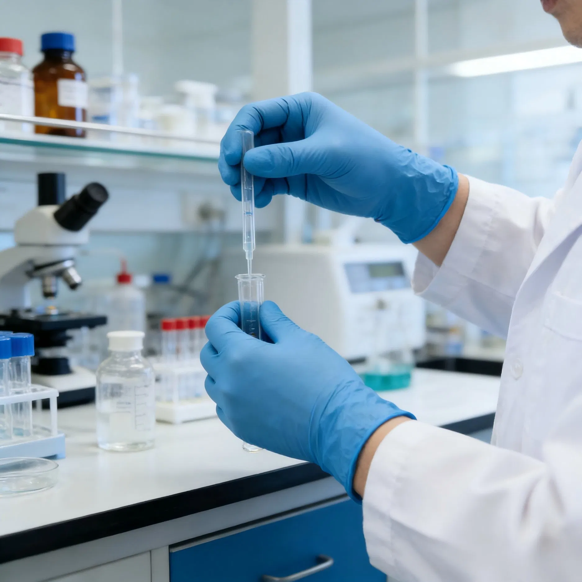 Excellent Softness and Wearing Fitness Disposable Nitrile Gloves for Medical and Non-Medical