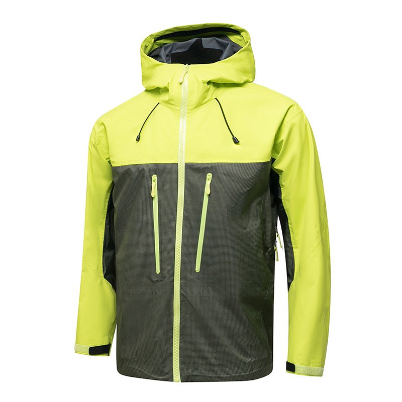 Hooded Rain Jacket Waterproof Men Running Cycling Outdoor Jacket Windbreaker Windproof Bike Raincoat Spring Clothes
