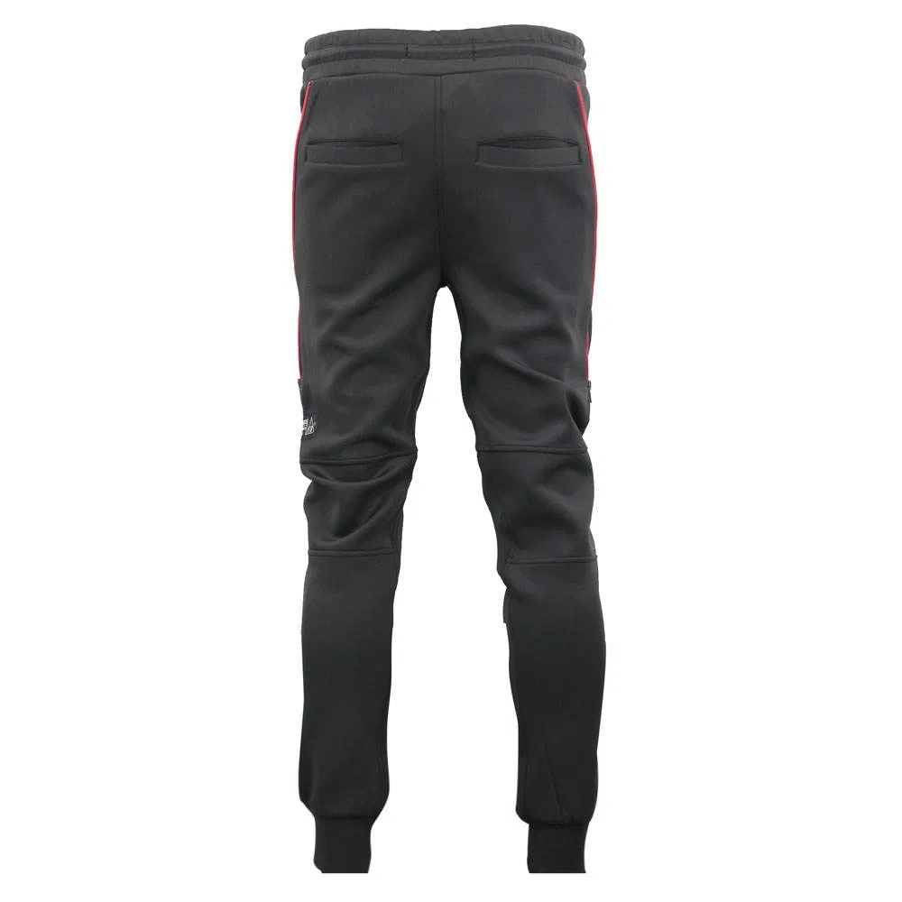 Hot Sale Black Color Track Zip Mens Jogger Pants with Custom Logo