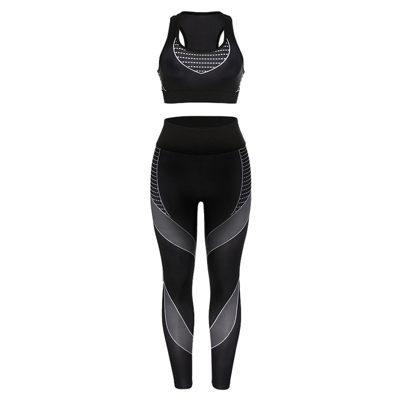Gym Fitness Clothing Seamless Yoga Set Crop Activewear Sets for Women