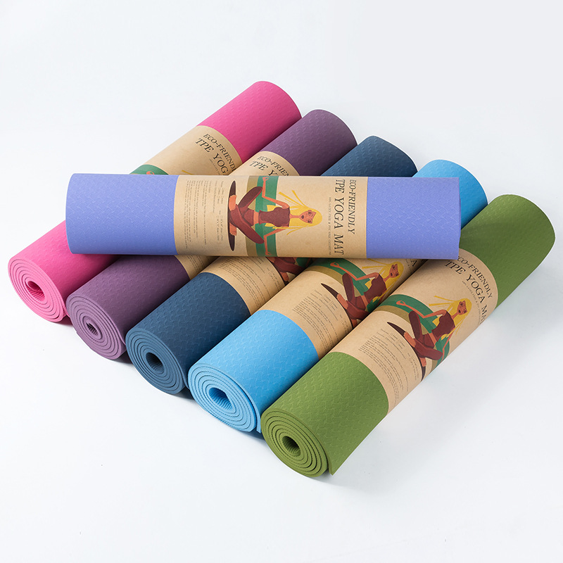 Non-Slip Waterproof Cork Eco-Friendly PVC NBR PU Suede TPE Custom Print Natural Rubber Yoga Mat for Gymnastics Fitness