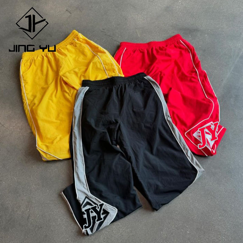 Wholesale Custom Baggy Pants Polyester Track Wide Leg Sweatpants Men Trousers