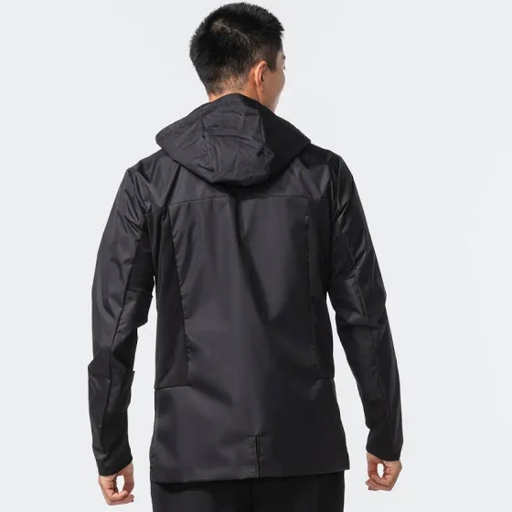 Henglong Wholesale Men's Waterproof Lightweight Black Jacket for Running