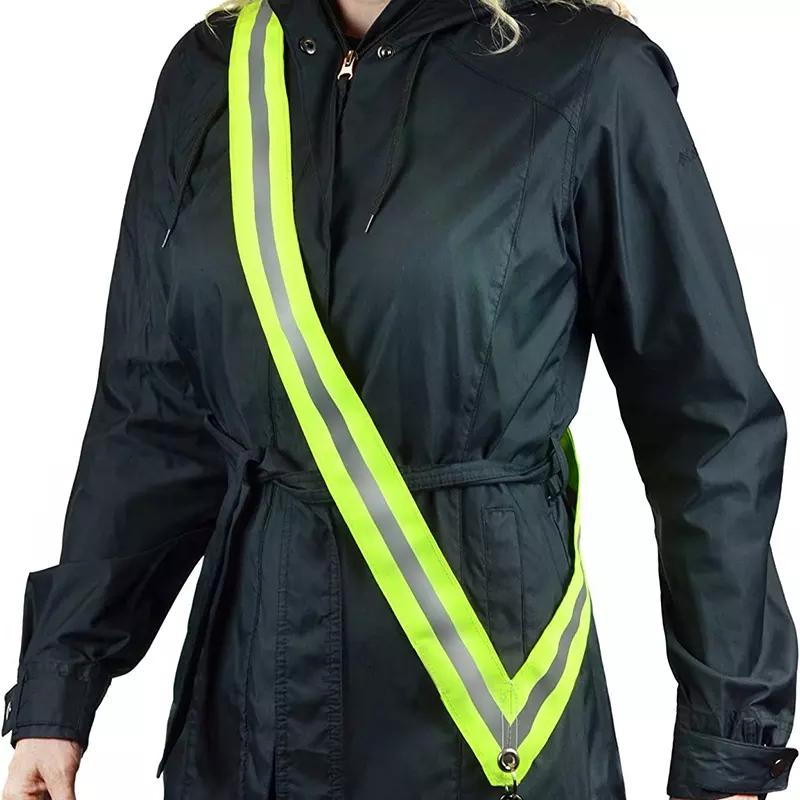 Reflective Sash Reflective Belt Adjustable Reflective Waistband Belt for Running in The Dark