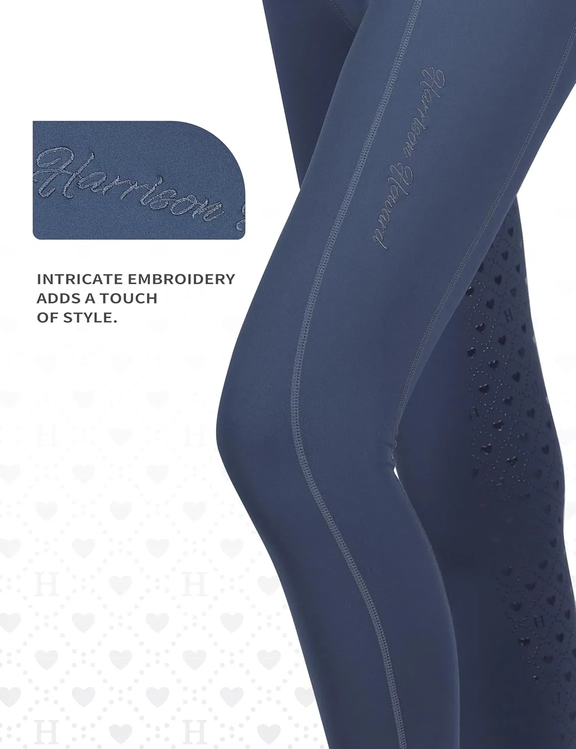 Women's Full Seat Riding Tights with Double-Layer Pockets Equestrian Breeches