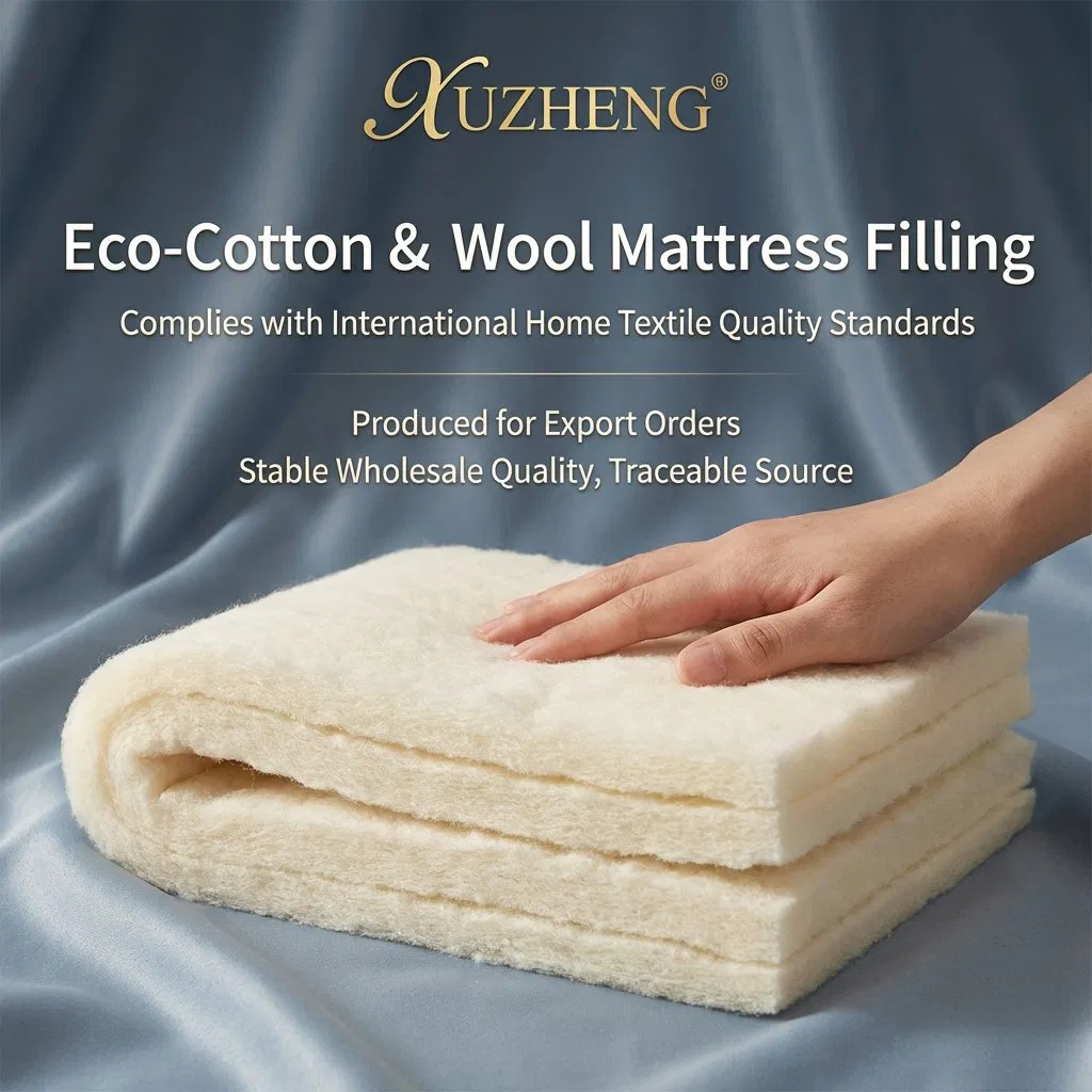 Breathable Temperature Regulating Wool Mattress Layer for Better Sleep