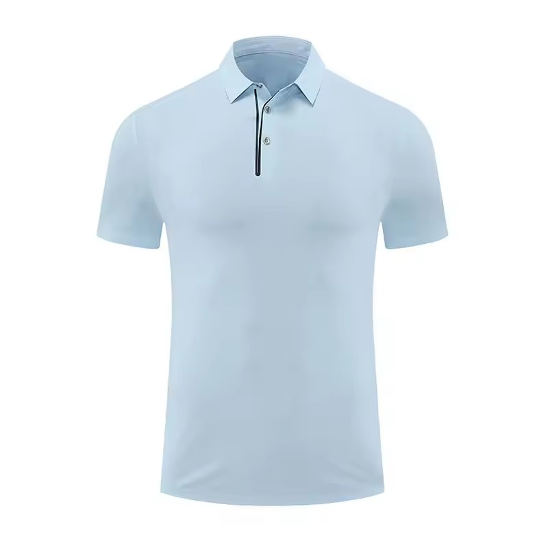 Athletic Quick Dry Polo Shirt Golf Fitness Workouts Sweat-Wicking Golf Tennis Sports Men T Shirt