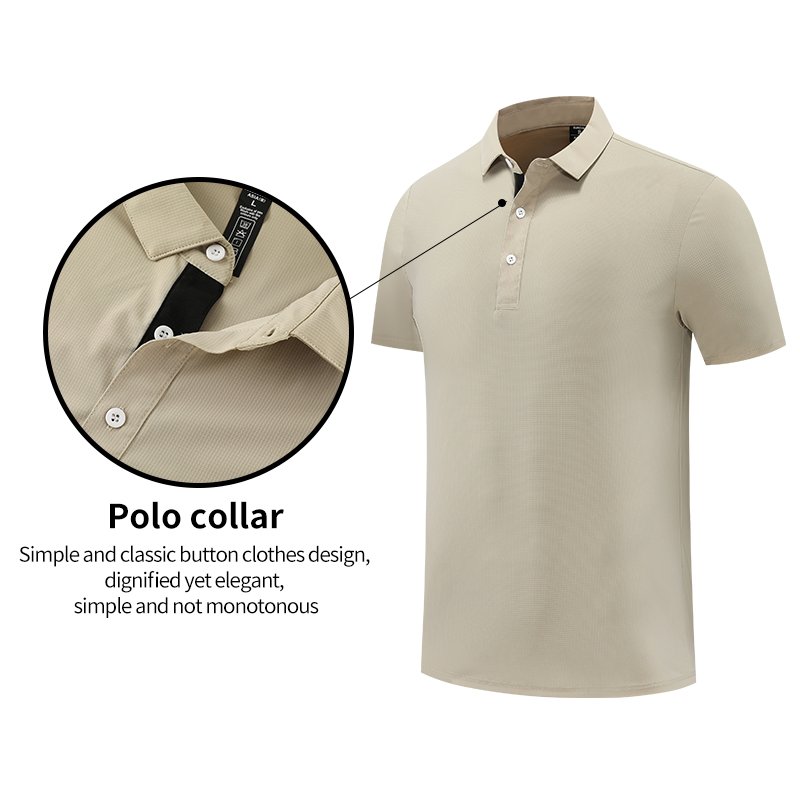 Wholesale Quick Dry Gym Polo 78%Polyester 22%Spandex Breathable Training Polo Shirts Workout Gym Sportswear for Men Fitness