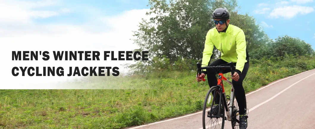 Cycling Bike Jackets for Men Winter Thermal Running Jacket