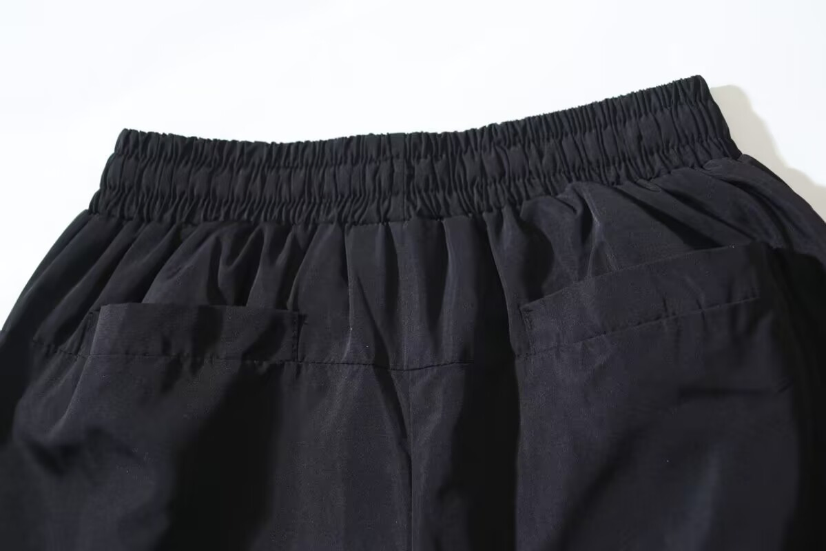 Hellstar Men Lightweight Nylon Track Pants Snap-Side Sporty Streetwear