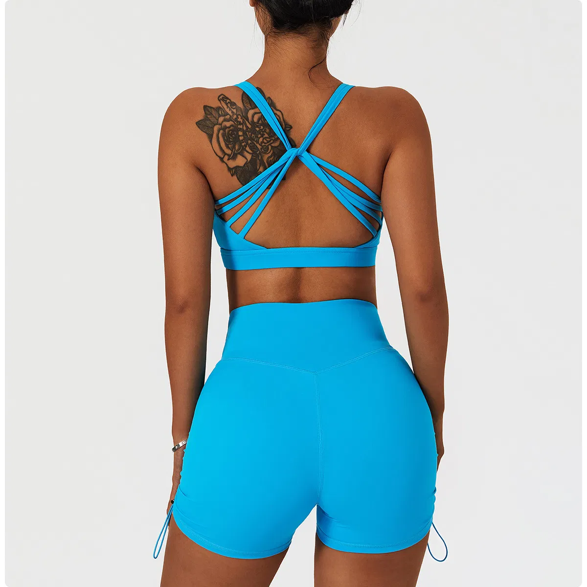 High Support Impact Fitness Soft Elastic Gym Yoga Top Workout Clothes Push-up Corset Women Padded Activewear Sports Bra