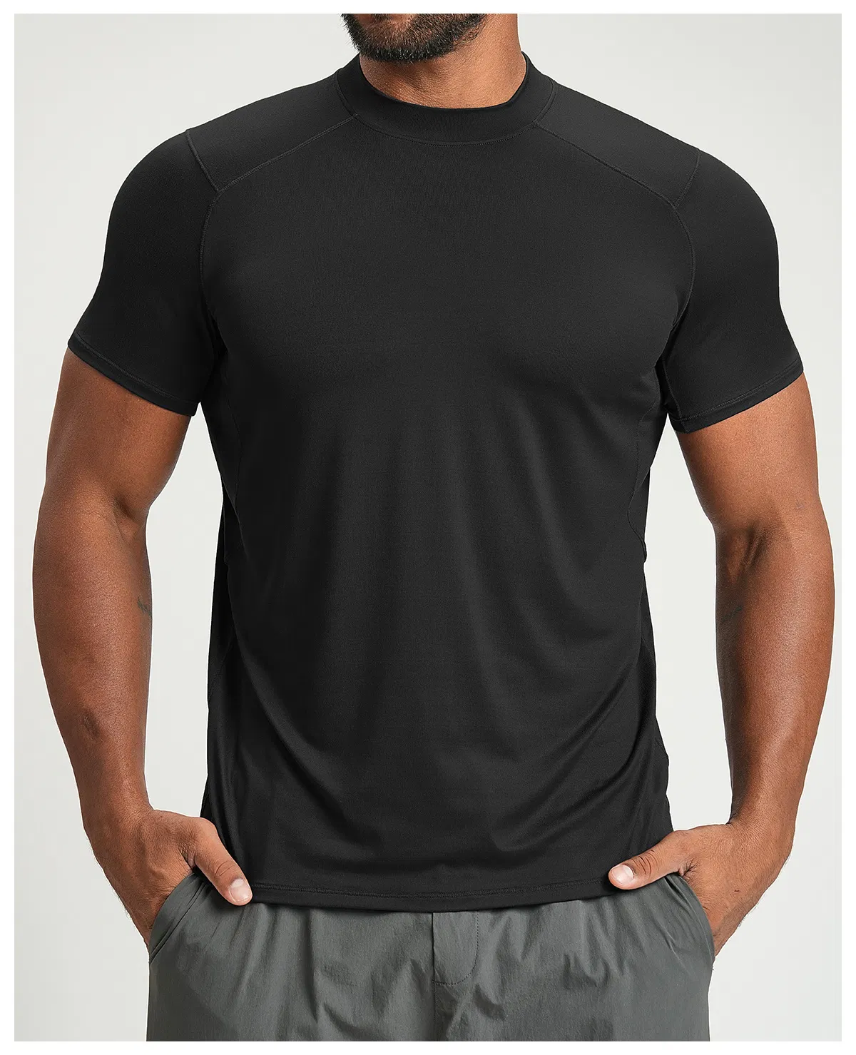 Custom Quick Dry Tee Casual Workout Sports Muscle Gym Shirt Men
