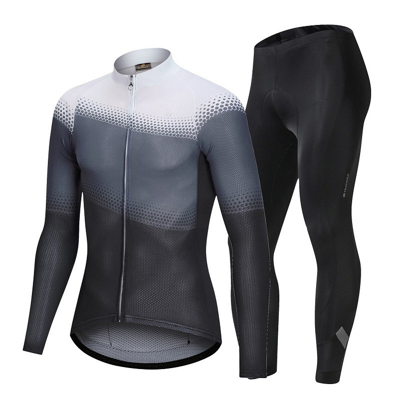 Hot Custom Sportswear Long Sleeve Digital Sublimated Printing Bicycle Clothes Light Material Shirts and Pants Cycling Jersey