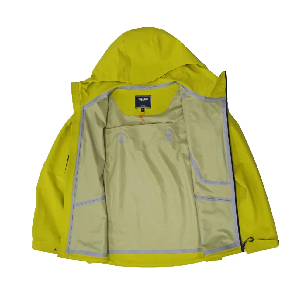 Windproof Recycled Polyster Zipped Pockets Taped Seams Men′ S Windbreaker Jacket for Hiking Camping Cycling Outdoor Ventures