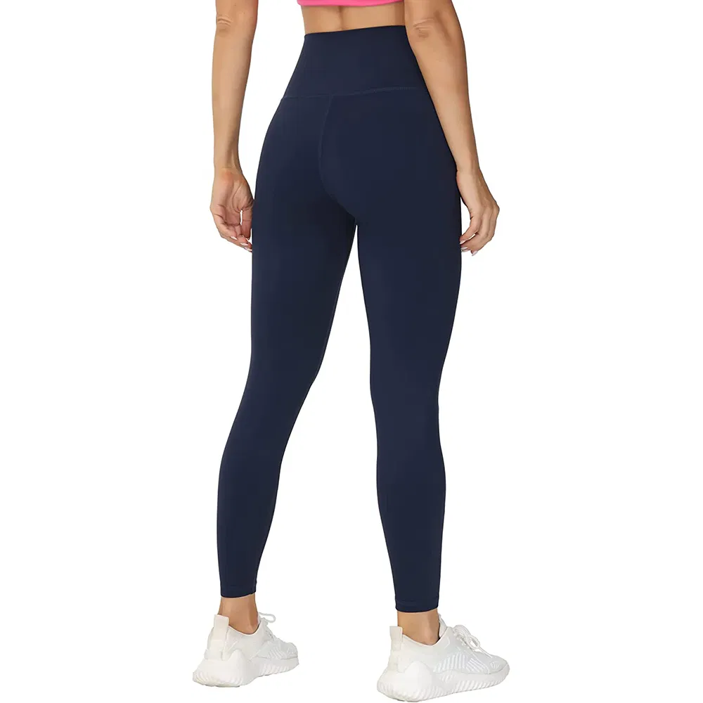 Custom Sportswear High Waist Crossover Sport Workout Yoga Pants Gym V Cut Shaped Compression Leggings for Woman