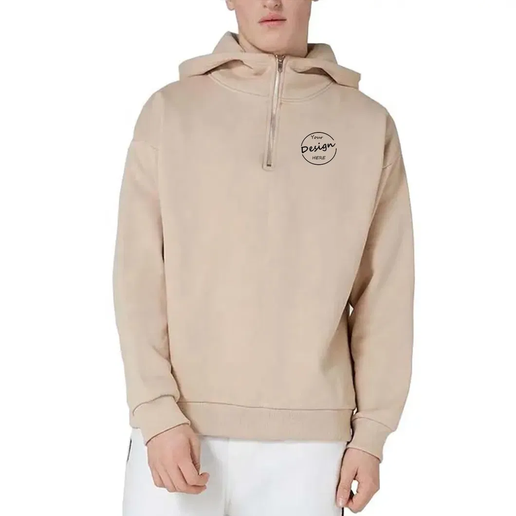 1/4 Zip Hoodie Front View