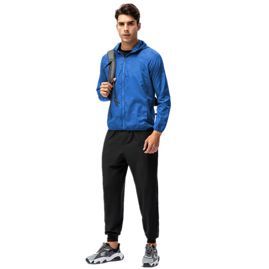 Xsunwing Wholesale Outdoor Wear Men Cycling Running Jacket Waterproof Hiking Packable Windbreaker Lightweight Windproof Bike Jacket Myel15007