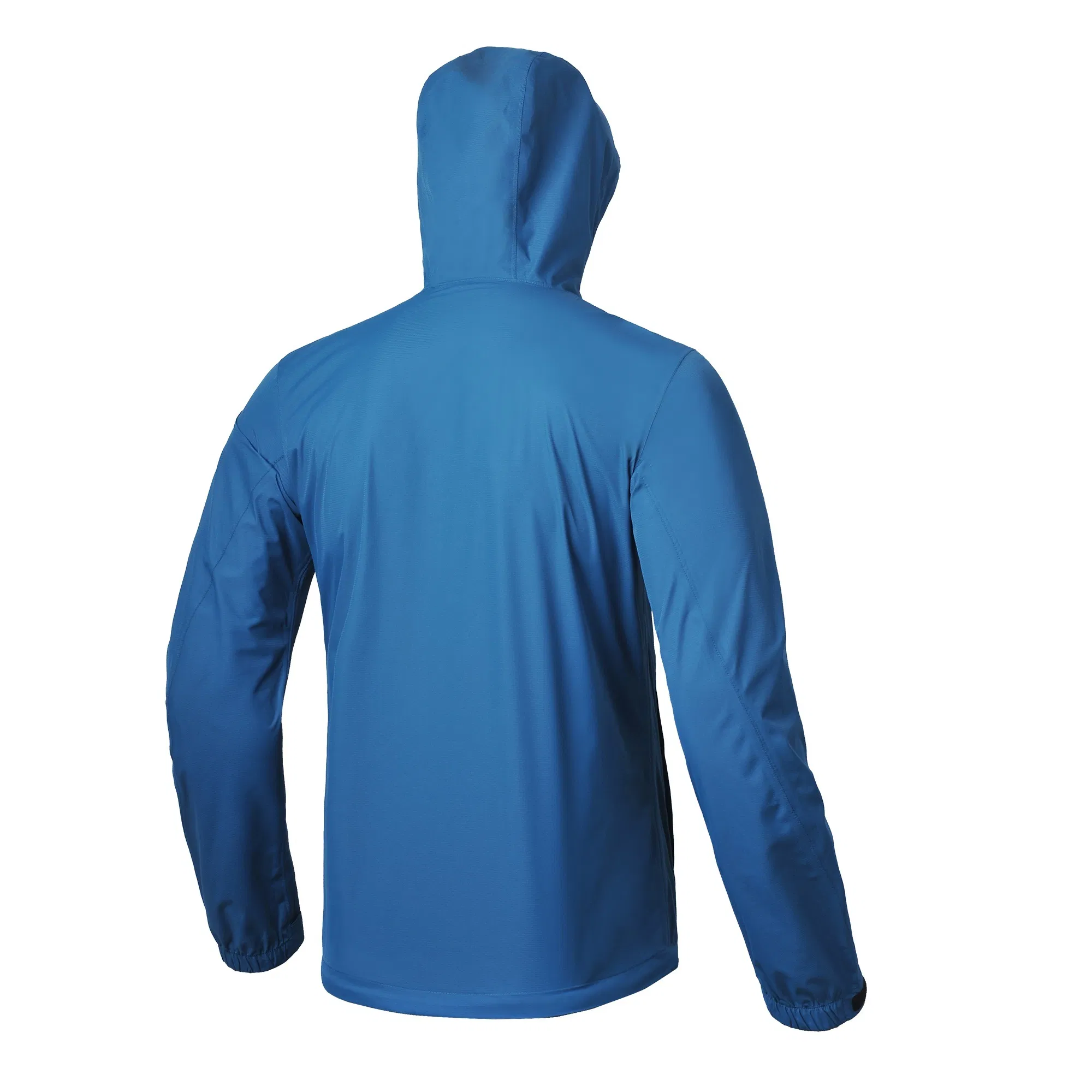 Outdoor Running Windproof Jacket with Hoodie Lightweight Windbreaker Jacket in Blue