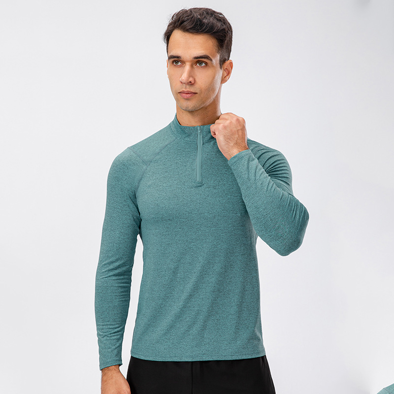 Autumn Workouts &amp; Running Blank Design Men's Long Sleeve Gym Fitness T-Shirts Quick Dry Compression Sport Shirts