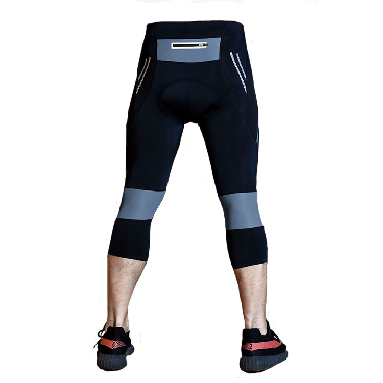 Wholesale Latest Best Mens Outdoor Gym Sports Padded Bike/Bicycle Shorts MTB Gel Pads Cycling Shorts with Reflective Tapes