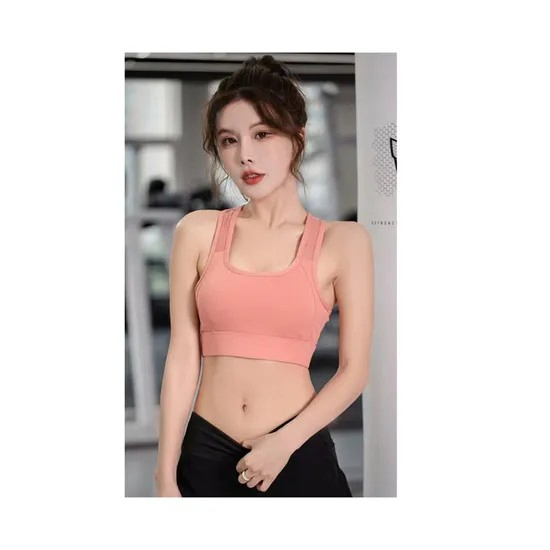 Women Shockproof Sports Bra Gathered Fitness Yoga Running Activewear Support Comfortable Sg001_15
