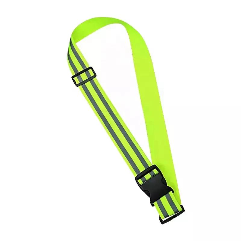 Reflective Sash Reflective Belt Adjustable Reflective Waistband Belt for Running in The Dark