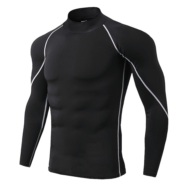 Custom Workout Athletic Gym Compression Fashion Fitness Shirt Quick Dry Long Sleeves Shirts for Men