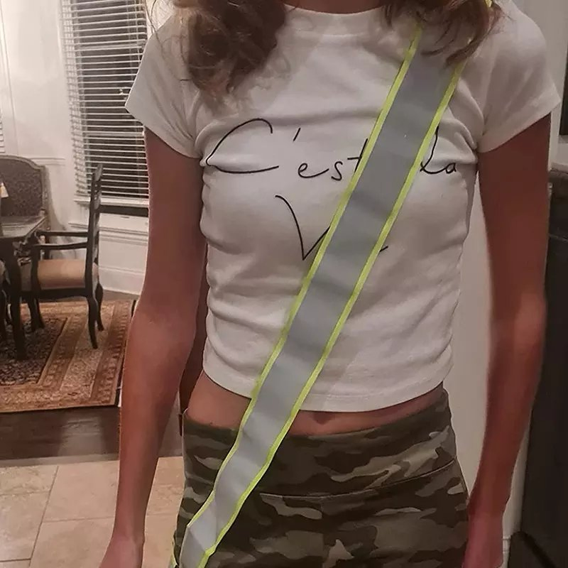 Adjustable Visibility Reflective Sash Reflective Belt Running Safety Walking Custom Reflective Belt