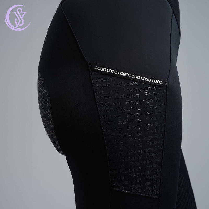 Wholesale Custom Women Competition Equestrian High Waist Breeches Professional Riding Equestrian Riding Tights