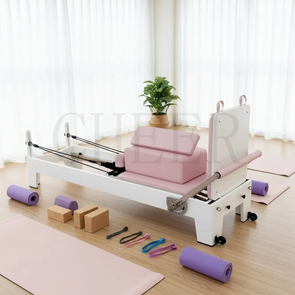 Portable Wooden Pilates Reformer Core Bed Designed for Yoga Studio and Home Training Use