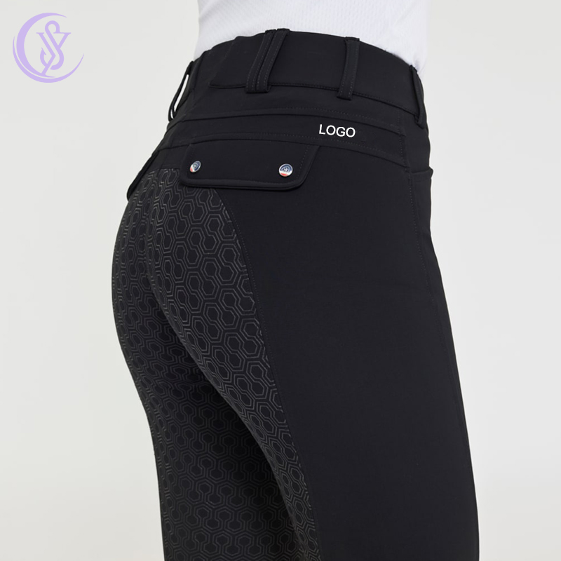 Performance Racing Full Seat Silicone Equestrian Breeches Anti-Pilling Horse Riding Tights Women Equestrian Tights