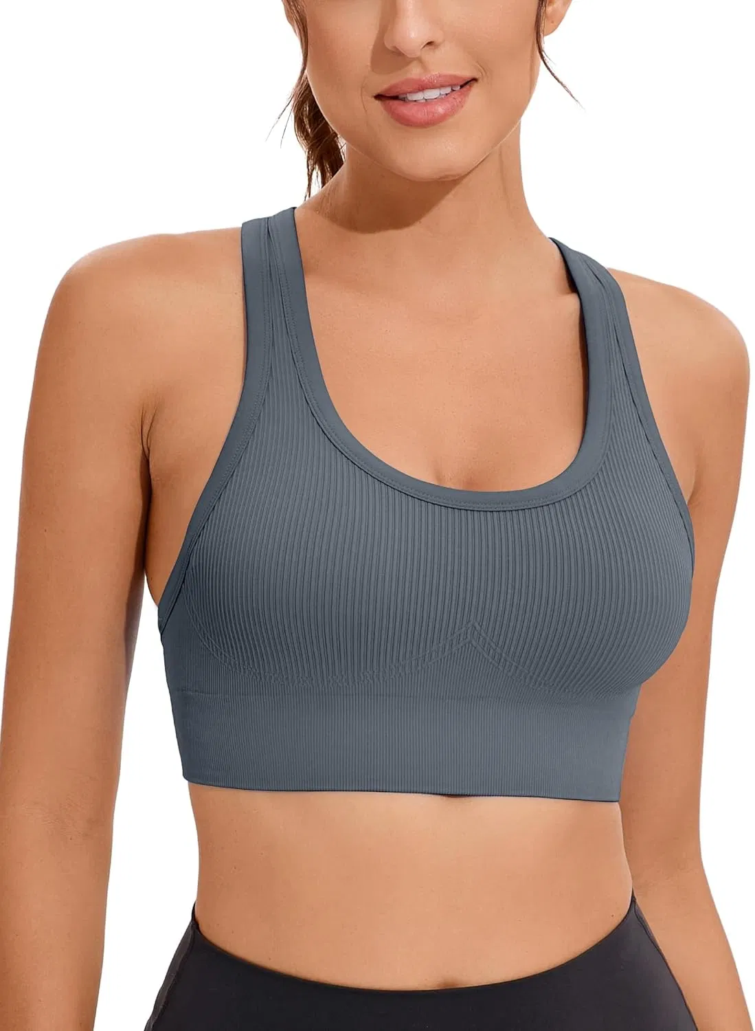 High Support Criss-Cross Back Padded Strappy for Women Sports Bras