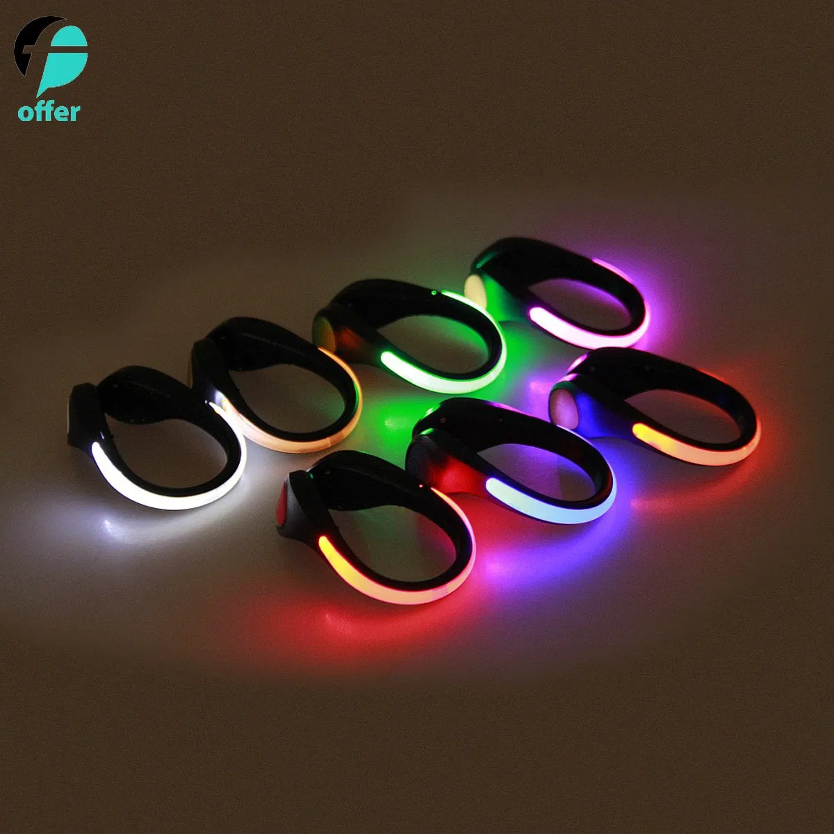 LED Flash Shoe Safety Clip Lights for Runners &amp; Night Running Gear - Reflective Running Gear for Running, Jogging, Walking, Spinning or Biking