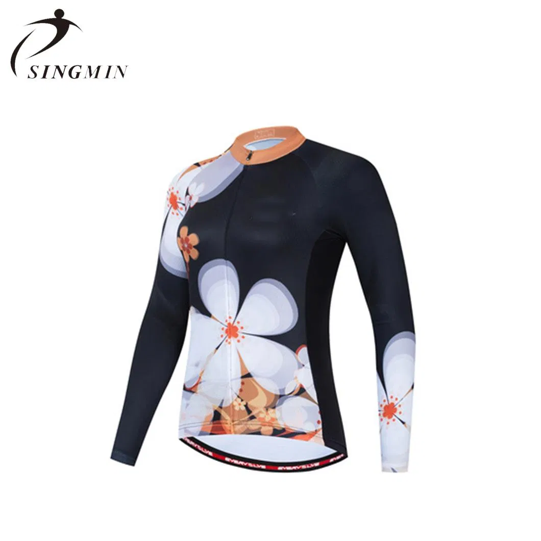 Men's Long Sleeves Elastic Bike Shirts Spring Autumn Bicycle Clothes Tops Jersey Fashion Sports Breathable Cycling Jersey